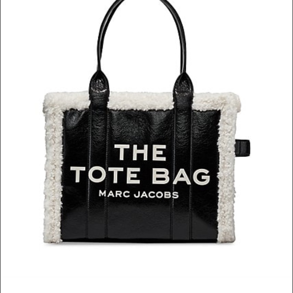 Marc Jacobs The Crinkle Shearling Medium Tote